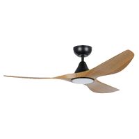 SURF 1320mm 20w CCT DC ABS 3 Blade Ceiling Fan with Remote