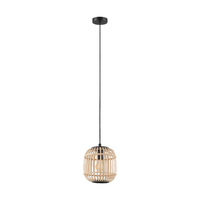 BORDESLEY 1lt Metal & Wood Flex Pendant