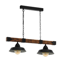 OLDBURY 2lt Wood Bar Chain Pendant