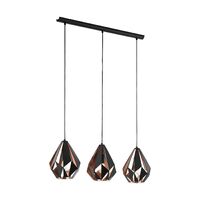 CARLTON 1 3lt 805mm Metal Flex Bar Pendant