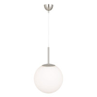 BALLY 1lt 25cm Opal Glass Ball Flex Pendant