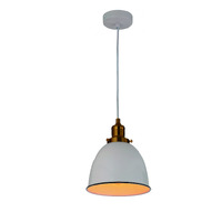 CEREMA 1lt Metal Elipse Pendant with Antique Brass & Black Highlight