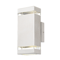 DIXON 2x6w IP44 Up/Down Exterior Wall Light (globes inlcuded)