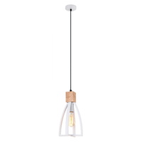 FARO 1lt 180mm Metal/Timber Pendant