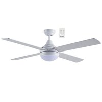 LINK 1200mm 15w Tricolour LED 4 Blade Timber Ceiling Fan with Remote