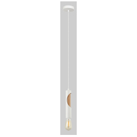 IDA 1lt Blonde Wood Tube Flex Pendant (globe not included)