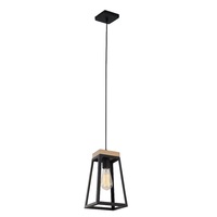 LANTERNA 1lt 170mm Metal/Timber Pendant