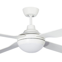 DISCOVERY 1200mm 15w Tricolour LED 4 Blade ABS Ceiling Fan