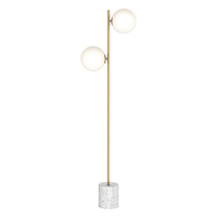 SOPHIA 2lt Opal Glass Metal Floor Lamp