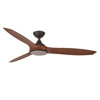 NEWPORT 1420mm DC 18w Tricolour LED 3 Blade ABS Ceiling Fan with Remote