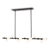 MORAN 14lt 1500mm Iron Horizontal Bar Rod Pendant (globes extra)