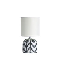 MANDY 1lt Ceramic Table Lamp with White Shade