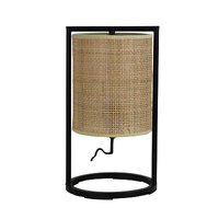 MANDALAY 1lt Table Lamp with Rattan Shade