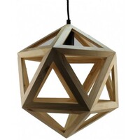 P1605 1lt 400mm Dodecagon Wooden Flex Pendant