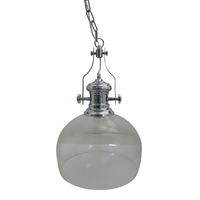 1lt Metal Glass Chain Pendant