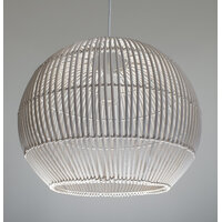 P2121 1lt Round Rattan Flex Pendant