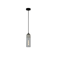 PASTILLE 1lt Smoke Glass Round Top Cylinder Pendant