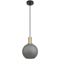 PATINO 1lt 200mm Glass Matt Brass Flex Pendant