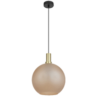 PATINO 1lt 300mm Glass Matt Brass Flex Pendant