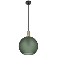 PATINO 1lt 300mm Glass Matt Brass Flex Pendant