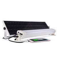 Solar 12w IP65 Batten Light with Remote & Wall Switch