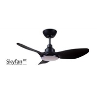 SKYFAN DC 900mm 20w Tricolour Step-Dimming 3 Blade ABS Ceiling Fan