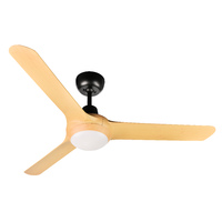 SPYDA 1250mm 20w Tricolour Step Dimming 3 Blade ABS Ceiling Fan