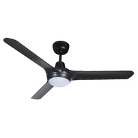 SPYDA 1250mm 20w Tricolour Step Dimming 3 Blade ABS Ceiling Fan