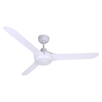 SPYDA 1400mm 20w Tricolour Step Dimming 3 Blade ABS Ceiling Fan