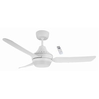 STANZA 1220mm 2x15w B22 Glass Fibre 3 Blade Ceiling Fan with Remote