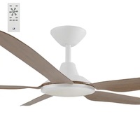 STORM 1067mm 18w CCT LED DC ABS 5 Blade Ceiling Fan with Remote