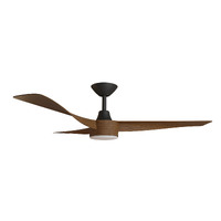 TURACO 1320mm 18w CCT LED Smart DC ABS 3 Blade Ceiling Fan with Remote