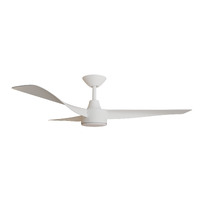 TURACO 1320mm 18w CCT LED Smart DC ABS 3 Blade Ceiling Fan with Remote