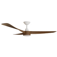 TURACO 1420mm 18w CCT LED Smart DC ABS 3 Blade Ceiling Fan with Remote